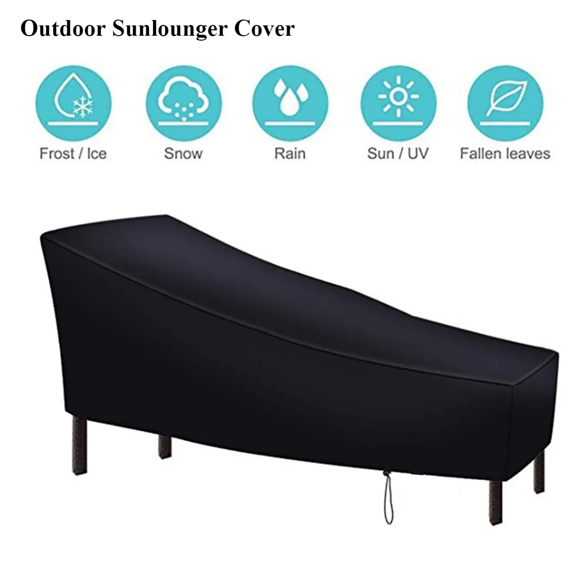 Outdoor Furniture Fabric - Oxford-Stoff Sonnenliegen-Abdeckung, Outdoor-Terrassenliegen-Abdeckung, Wasserdichte Staubdichte Schutzhülle
