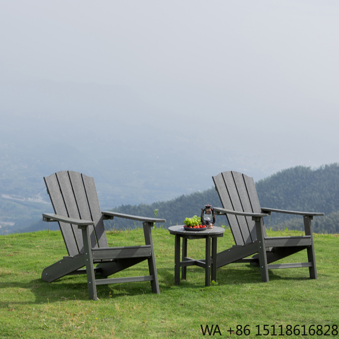 Outdoor Furniture Recycled Plastic - Gartenmöbel aus recyceltem Polyholz, klappbare Adirondack-Stühle