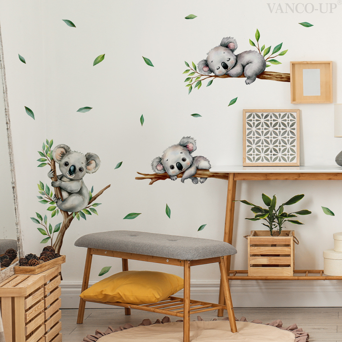 Outdoor Furniture Kids - Cartoon Koala Klettern Baum Zweig Wand