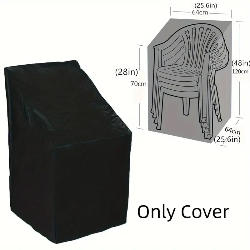 Outdoor Furniture Paint - Robuste Stapelbare Stuhlabdeckung, Wasserdicht Staubdicht Regenbeständig,