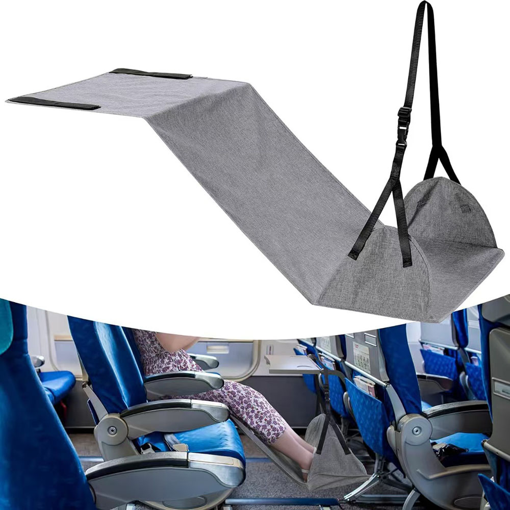 Outdoor Furniture Kids - Tragbare Reise-Flugzeug-Fußhängematte, Verstellbare Hängende Fußstütze für