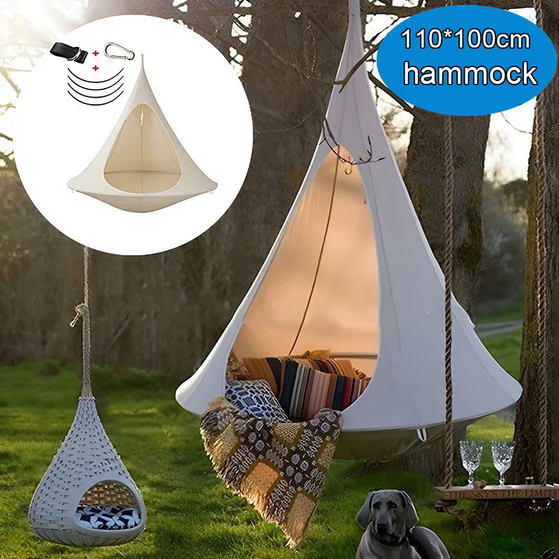 Outdoor Furniture Kids - Wasserdichte Outdoor-Hängematte Doppel-Kakoon Hängesessel Tragfähigkeit 80KG