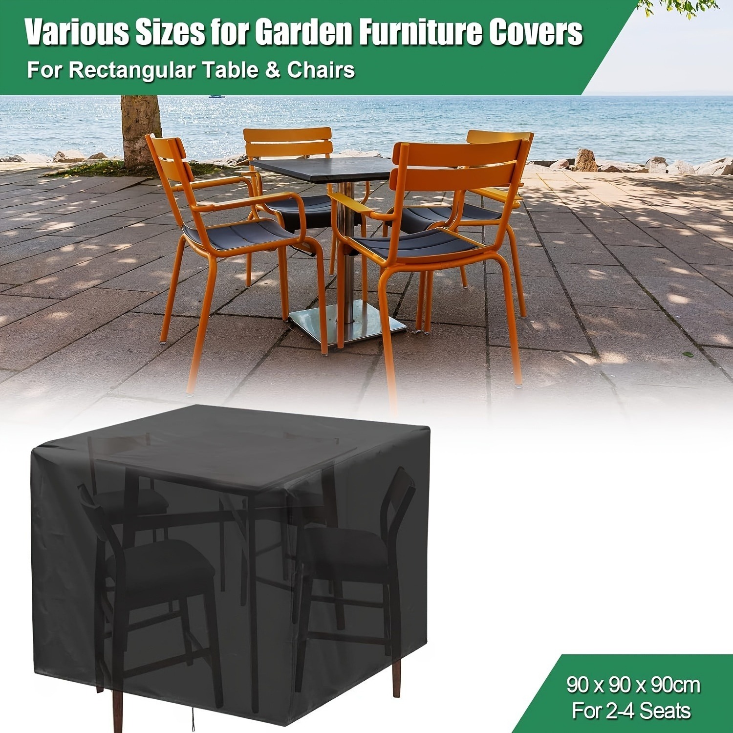 Outdoor Furniture Sofa - Robuste 210D Outdoor-Gartenmöbelabdeckung - Wasserdichter Schutz