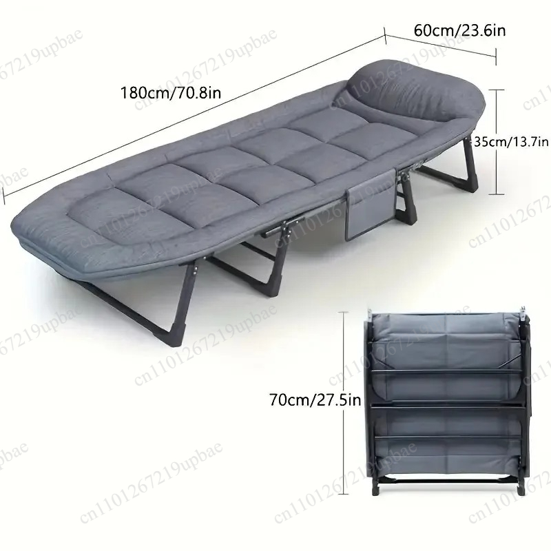 Outdoor Furniture Fabric - Tragbares Klappbett Robuster Campingstuhl mit Verstellbarer