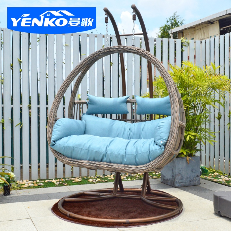 Garden Swing Chair - Zweisitzer-Hängematte Preisgünstiger Hängesessel Gartenmöbel Terrassenschaukel Garten-Außenmöbel