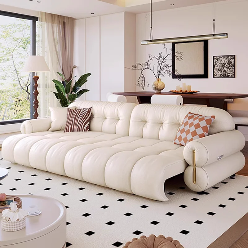Outdoor Furniture Loveseat - Weißes Sofa Wohnzimmer-Sofas Sessel Liegesessel Luxuriöses