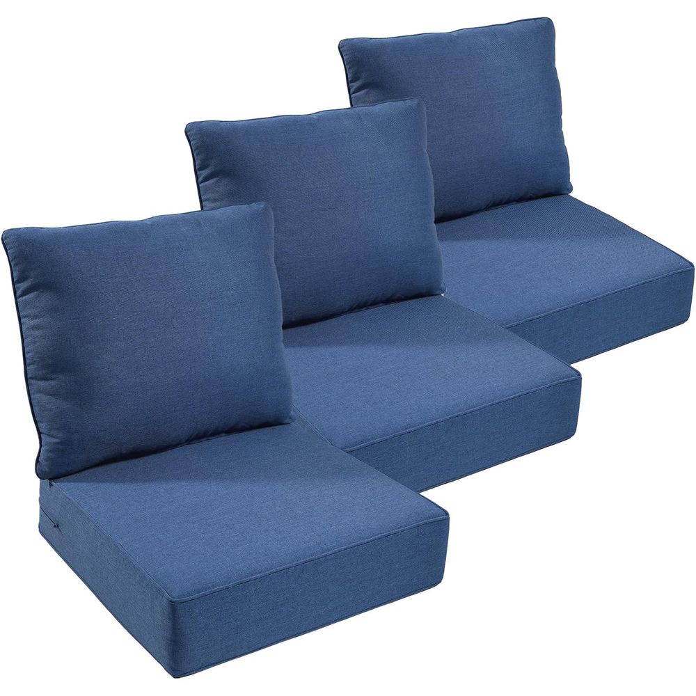 Outdoor Furniture Fabric - Outdoor-Möbelkissen, 6 Zoll dicke Sitzkissen, wasserdicht,
