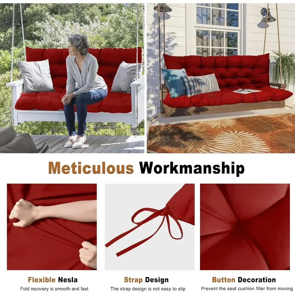 4 dicke Outdoor-Sitzkissen mit – Outdoor Furniture Loveseat Bewertung und Preis