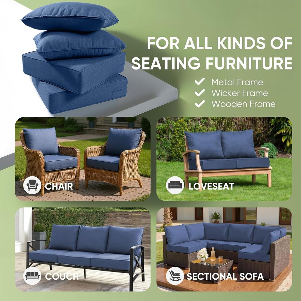 Outdoor-Möbelkissen, 6 Zoll di – Outdoor Furniture Fabric Bewertung und Preis